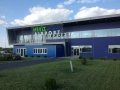 Eingang des Terminalgebäudes des Hévíz-Balaton Airport, Sármellék