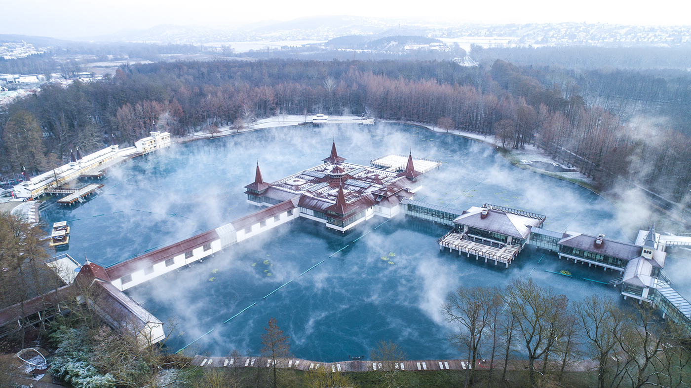 Hevizer Thermalsee im Winter 